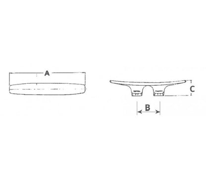 Bitta a galloccia 240 mm con prigionieri