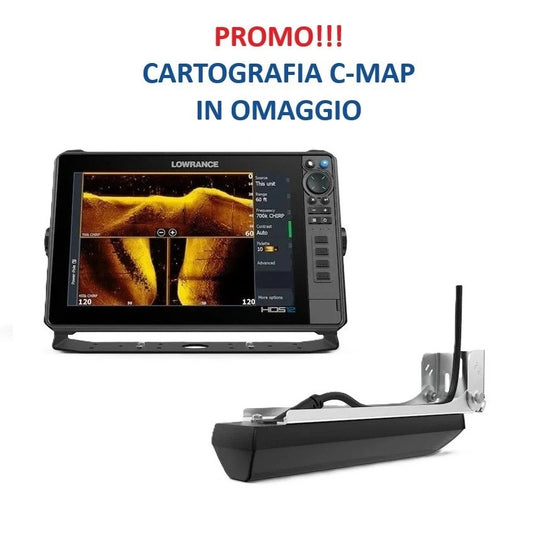 PROMO! LOWRANCE HDS PRO 12 Eco/GPS con Trasduttore + C-MAP in omaggio