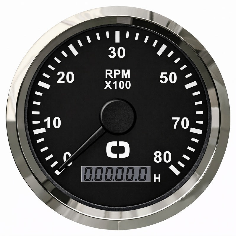 Contagiri 0-8000 RPM nero/lucida
