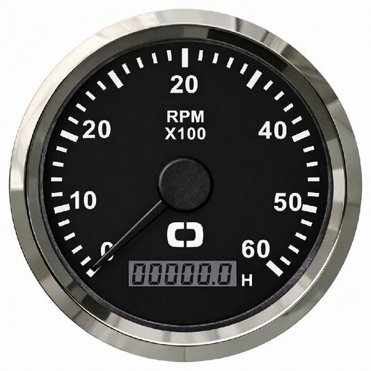 Contagiri 0-6000 RPM nero/lucida