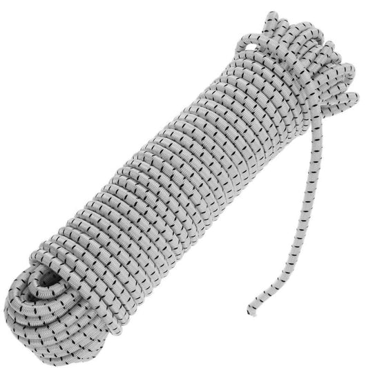 Corda Elastica Ø6 mm x 17 mt bianca con segnalino