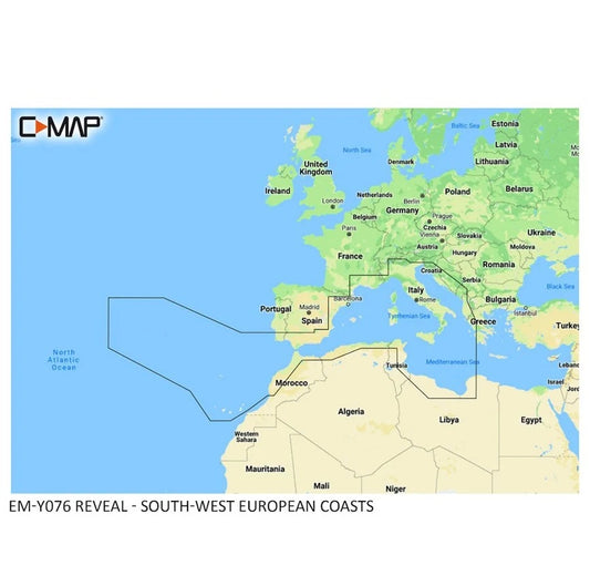 C-MAP REVEAL Lowrance Cartografia South West European Coasts