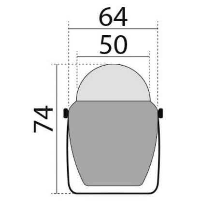 Bussola con staffa Finder 2" nera, rosa nera