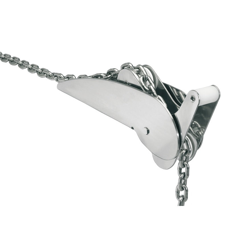 Musone inox a ribalta per ancore da 15 kg