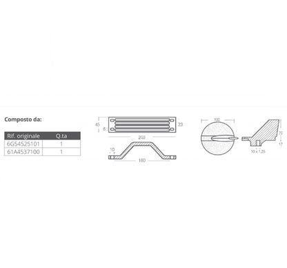 Kit Anodi in Alluminio per Yamaha 200-250 HP