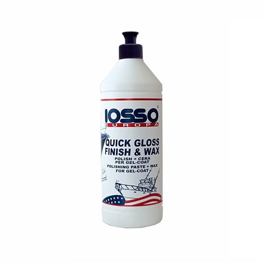 Iosso Quick Gloss Finish & Wax 1 lt Polish + Cera per Gelcoat