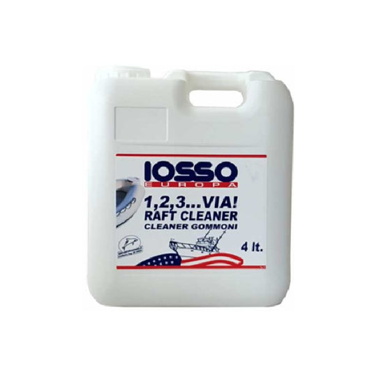 Iosso 1,2,3...Via Raft Cleaner 4 lt Detergente Rinnovatore per Gommoni