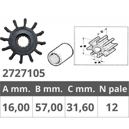 Girante Universale Jabsco/Johnson Pump