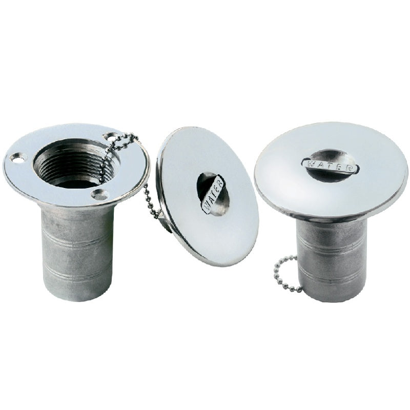 Tappo Imbarco acqua D. 38 mm inox con levetta