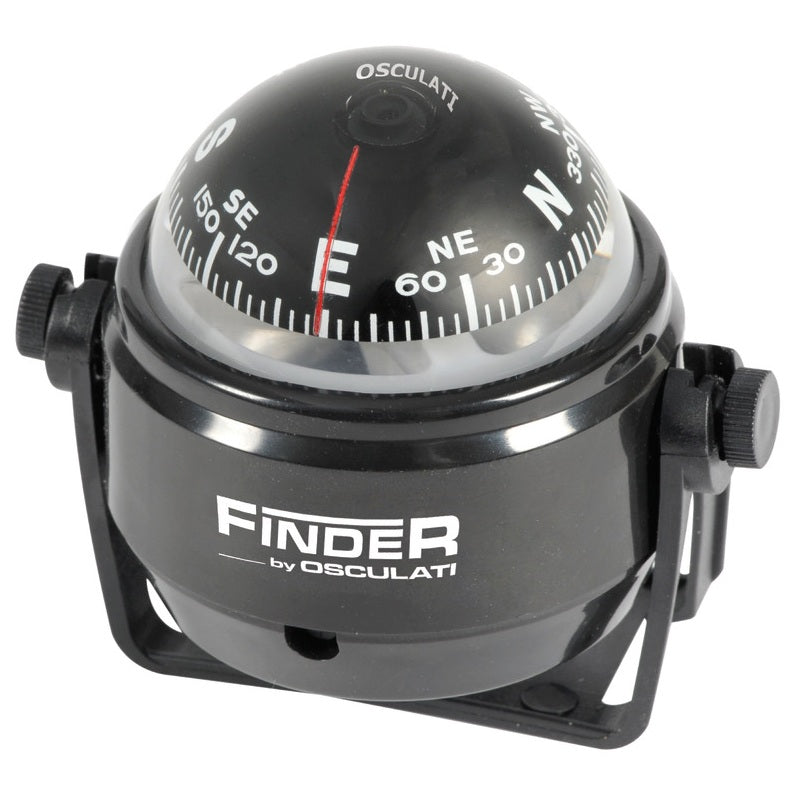 Bussola con staffa Finder 2" nera, rosa nera