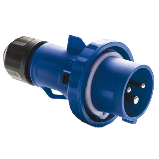 Spina banchina tripolare maschio 32A IP67