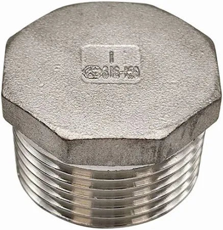 Tappo Maschio in Acciaio Inox AISI 316